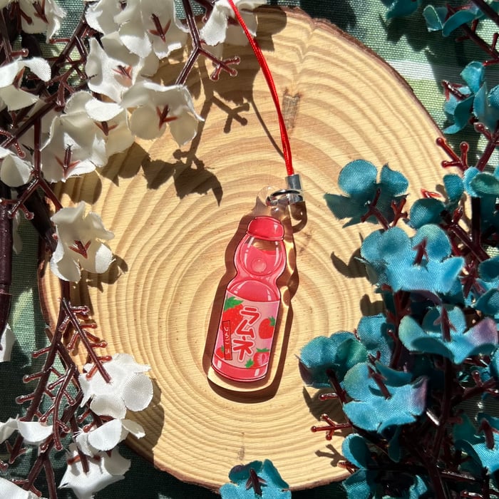 Strawberry Ramune Phonecharm