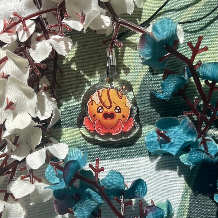 Overwhelmed Takoyaki Phonecharm