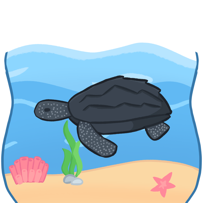 Leatherback Sea Turtle Standee