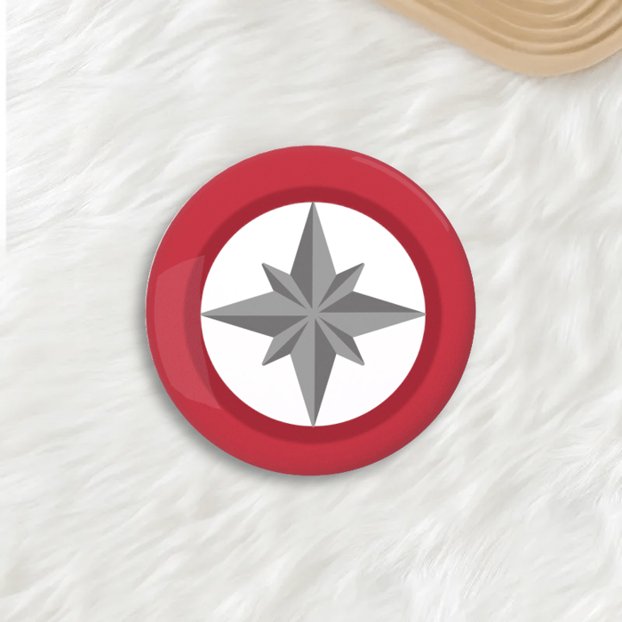 Stray Kids Compass Round Button Pin