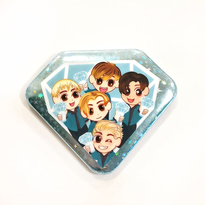Shinee Large Diamond Button