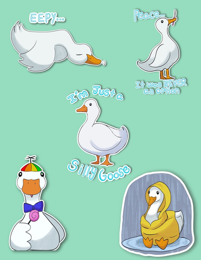 Silly Goose Stickers