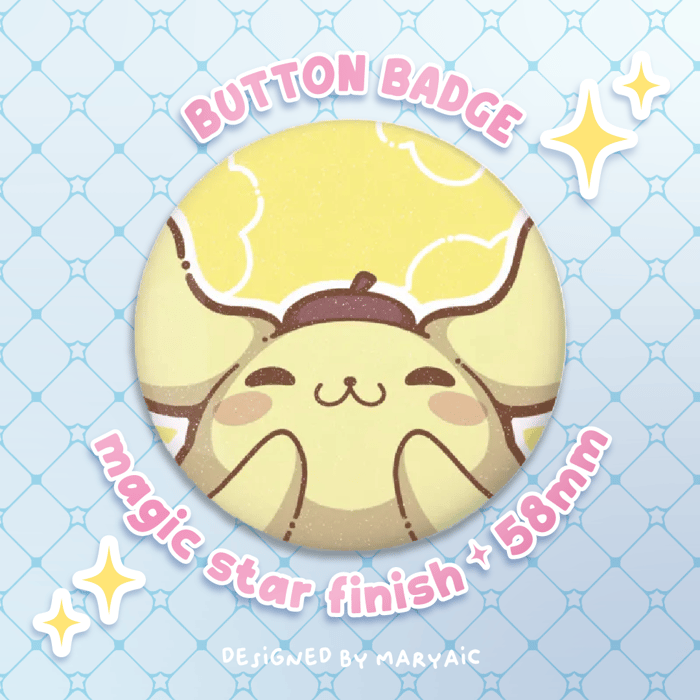 Pompompurin ✧ Round Badge