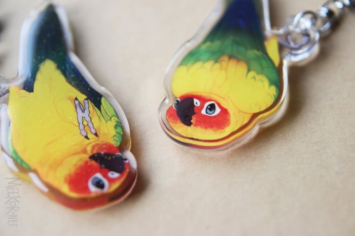 Conure Keychain