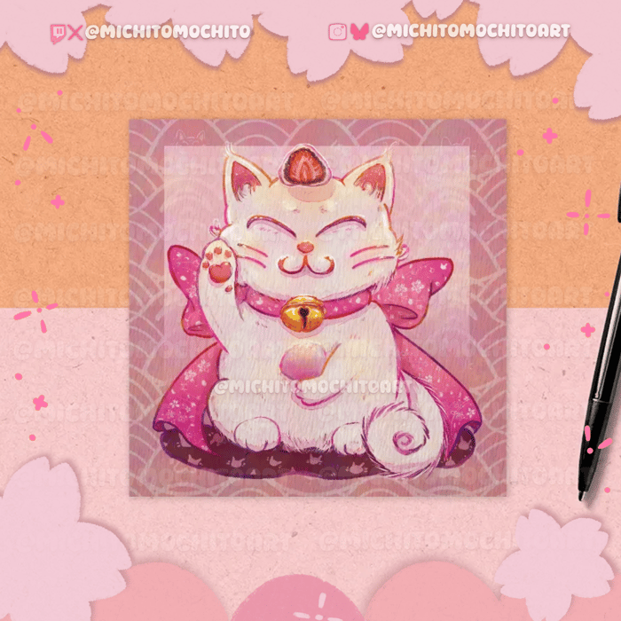 🌸✨Maneki-Neko Mochito - MiniPrint ✨🌸(8,62€)*