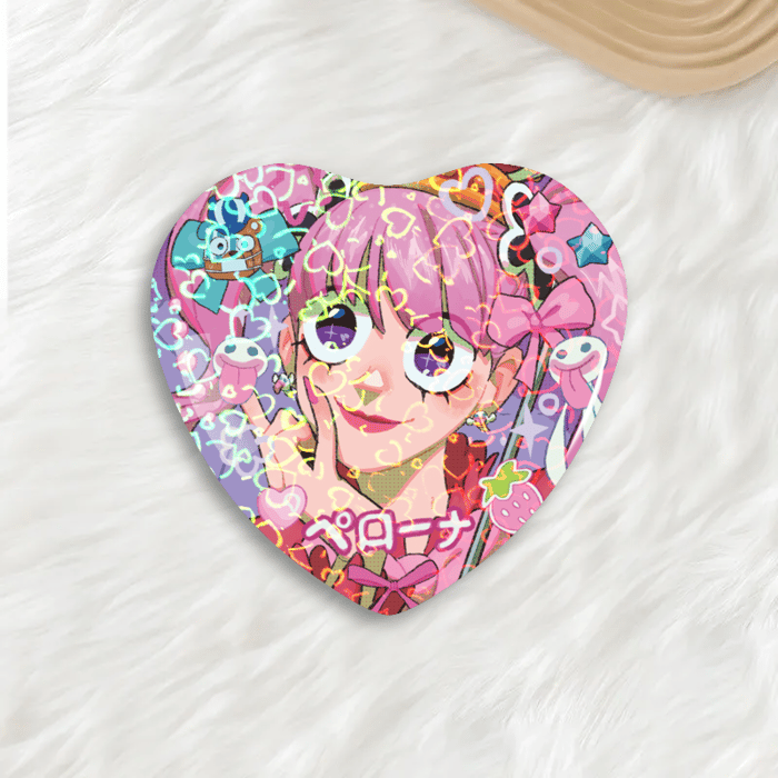 Perona - Heart Shaped Button Pins 1