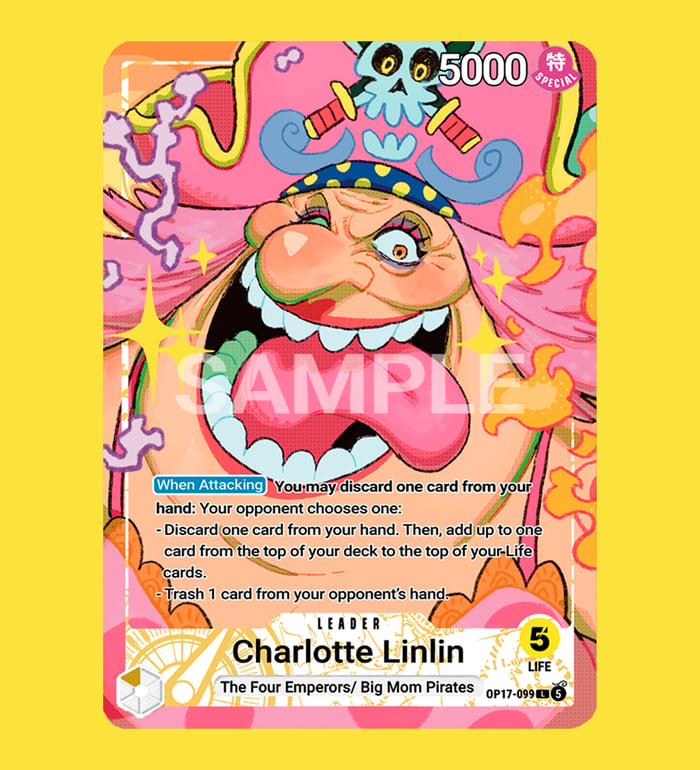 Charlotte Linlin Op17 Leader l Holographic Texturized Card