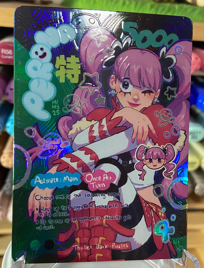 Perona OP06 Leader l Holographic Texturized Card