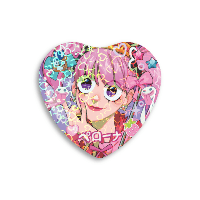 Perona - Heart Shaped Button Pins 4