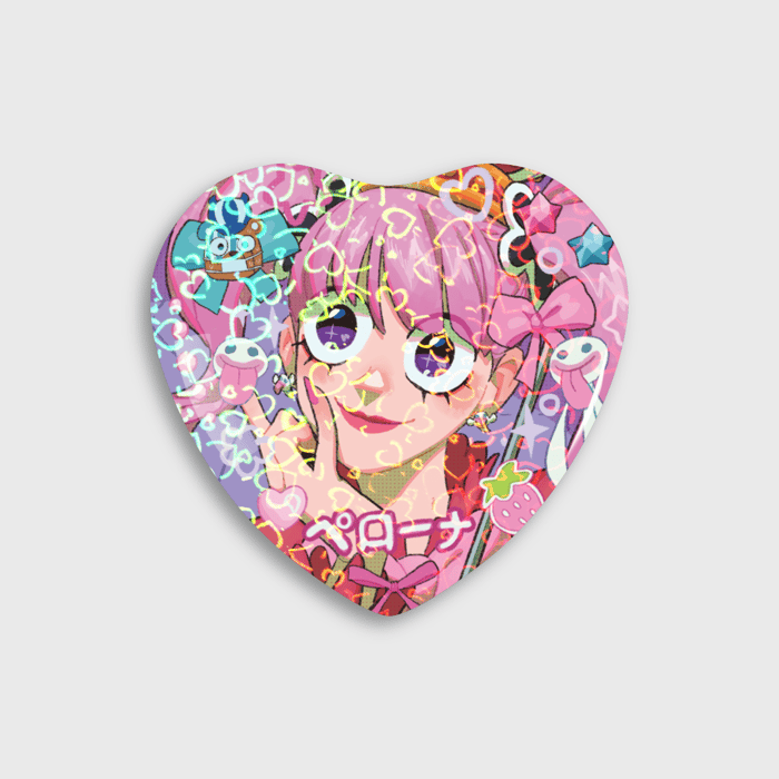 Perona - Heart Shaped Button Pins 3