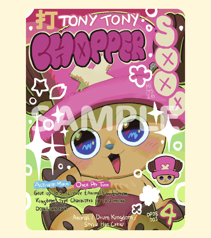 Chopper Op08 Leader l Holographic Texturized Card