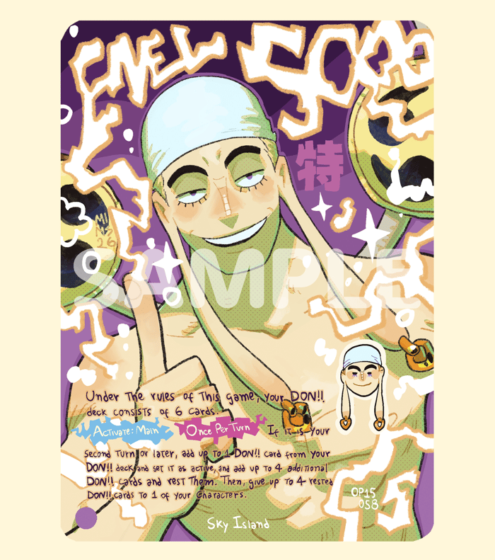 Enel Op15 Leader l Holographic Texturized Card