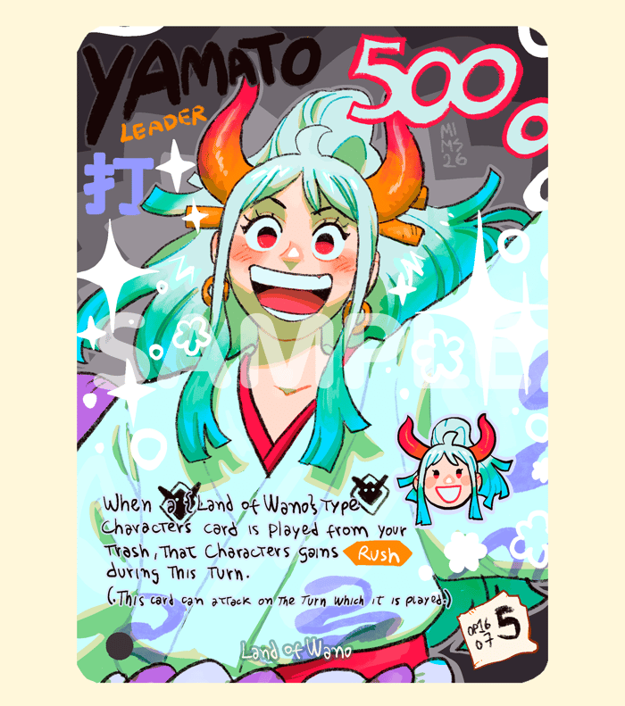 Yamato Op16 Leader l Holographic Texturized Card