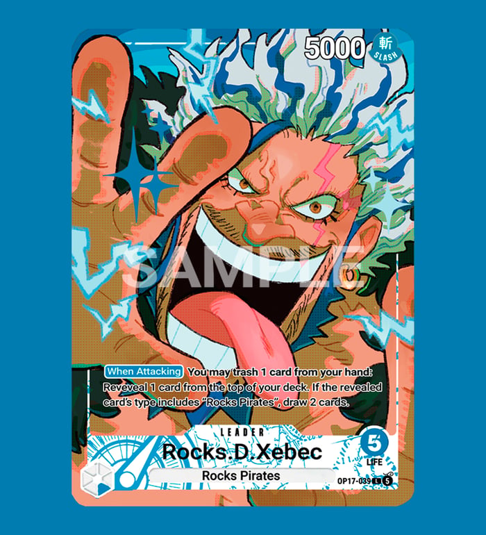 Rocks.D.Xebec Op17 Leader l Holographic Texturized Card