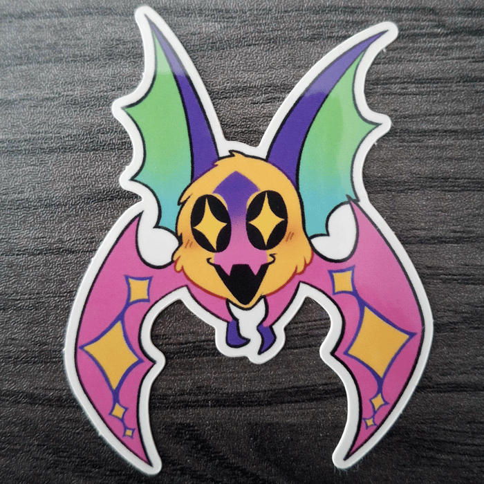 Batty Round Little Guy - Sticker