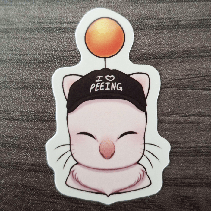 I ❤️ PEEING - Sticker
