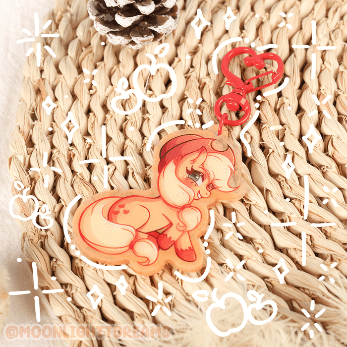 ♡ APPLEJACK PEARL ACRYLIC KEYCHAIN ♡