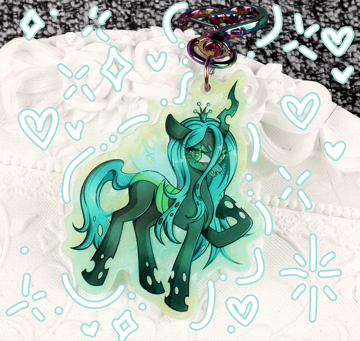 ♡ QUEEN CHRYSALIS ACRYLIC KEYCHAIN ♡
