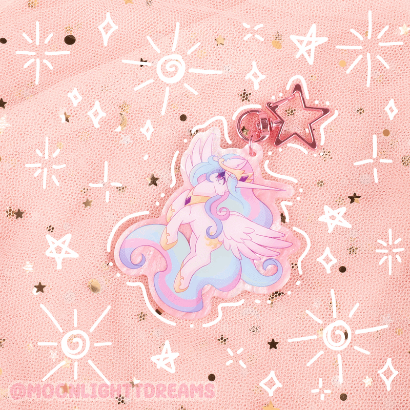 ☼ PRINCESS CELESTIA ACRYLIC KEYCHAIN ☼