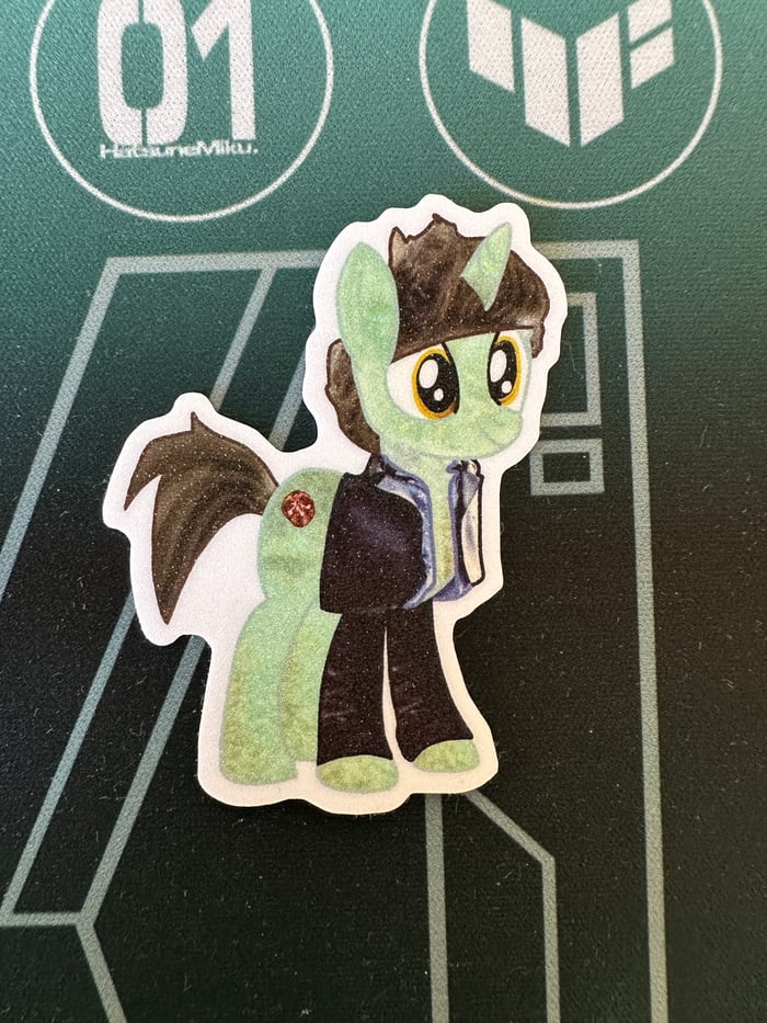 Edward Cullen Pony Sand Glitter Frosted Stickers