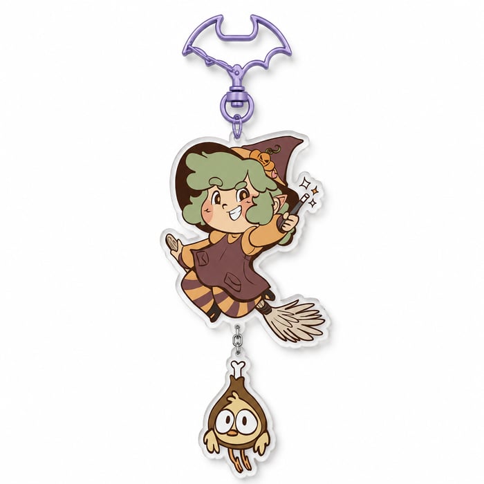 Trick or Treat! Nilly & Pollito's Series Connection Clear Acrylic Charms - Halloween Season
