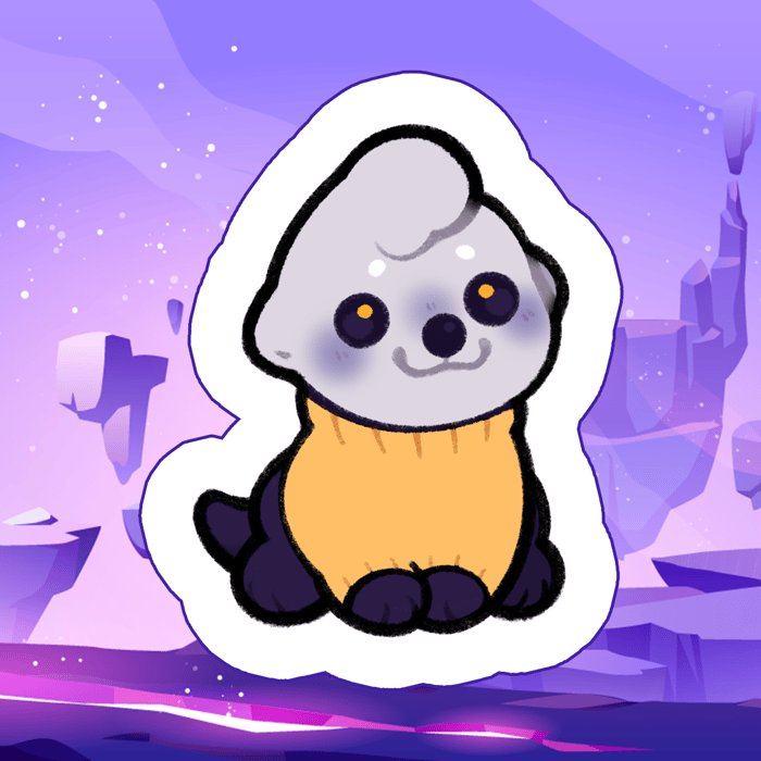 UFOtter Sweater Weather Sticker