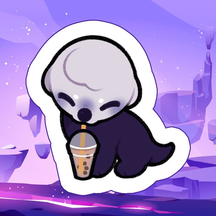 UFOtter Boba Sticker