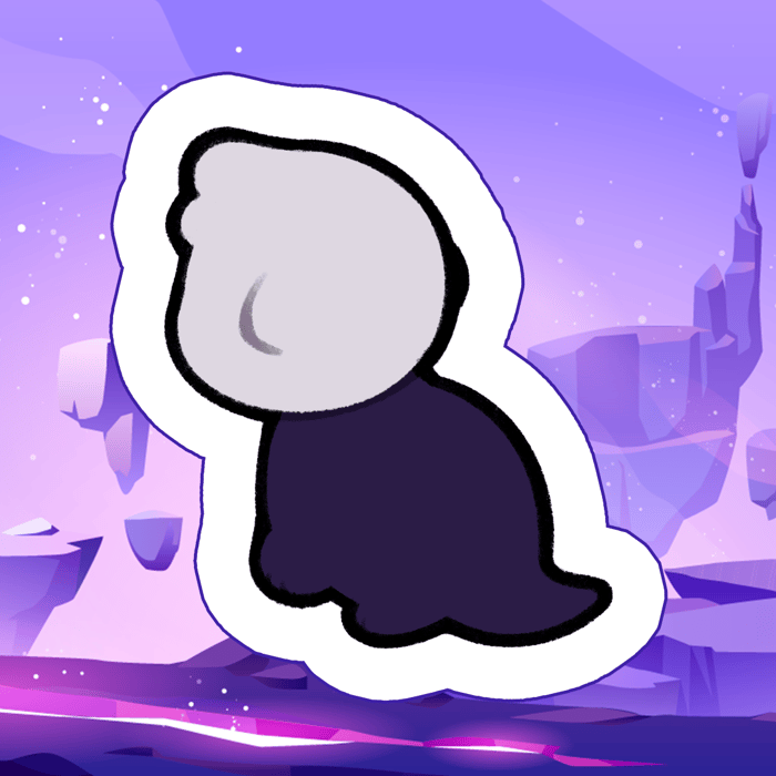 No Talk UFOtter Angy Sticker
