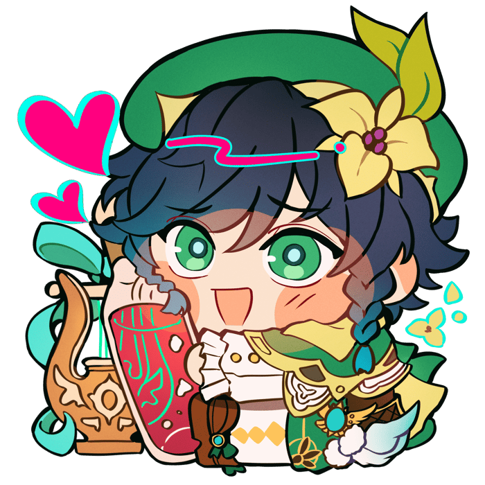 Venti Glitter Acrylic Keychain