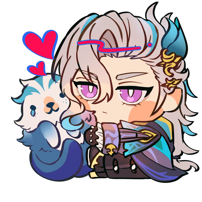 Neuvilette Glitter Acrylic Keychain