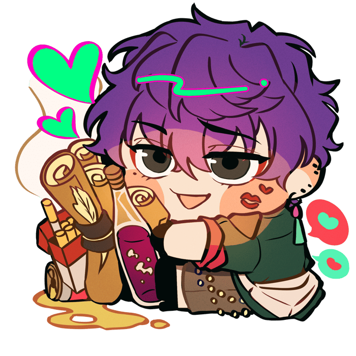 Ryusei Glitter Acrylic Keychain