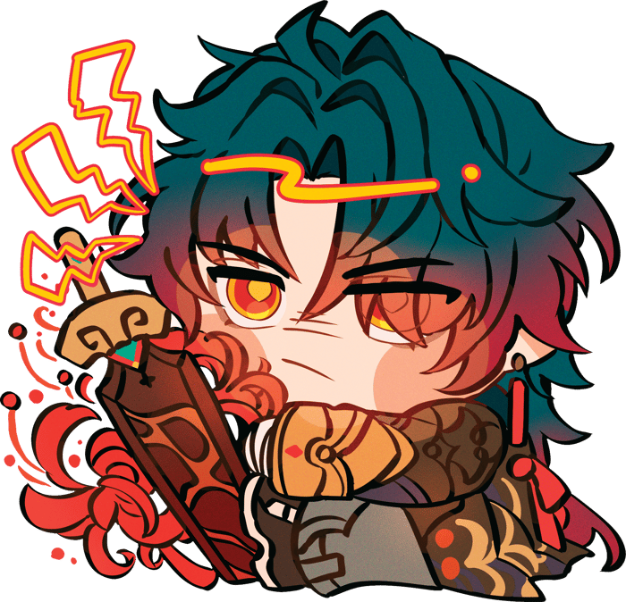 Blade Glitter Acrylic Keychain