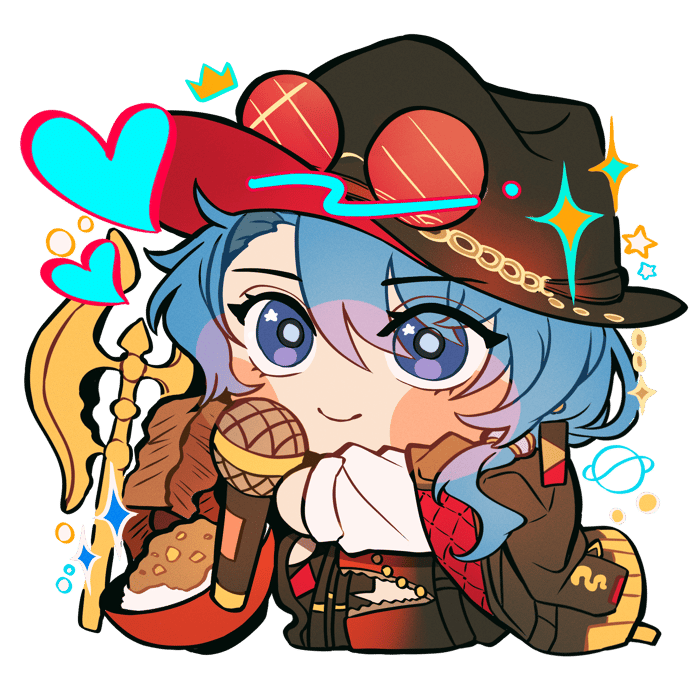 Suisei Glitter Acrylic Keychain