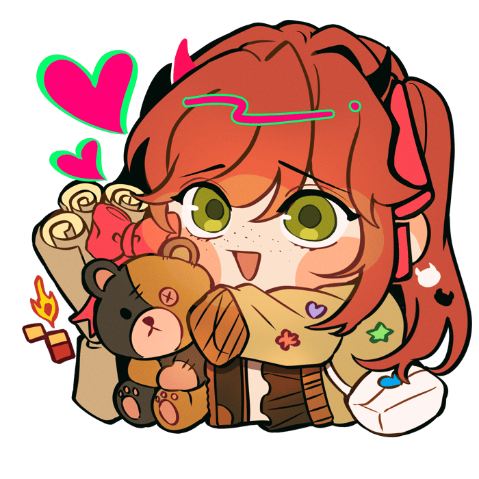 Misaki Glitter Acrylic Keychain