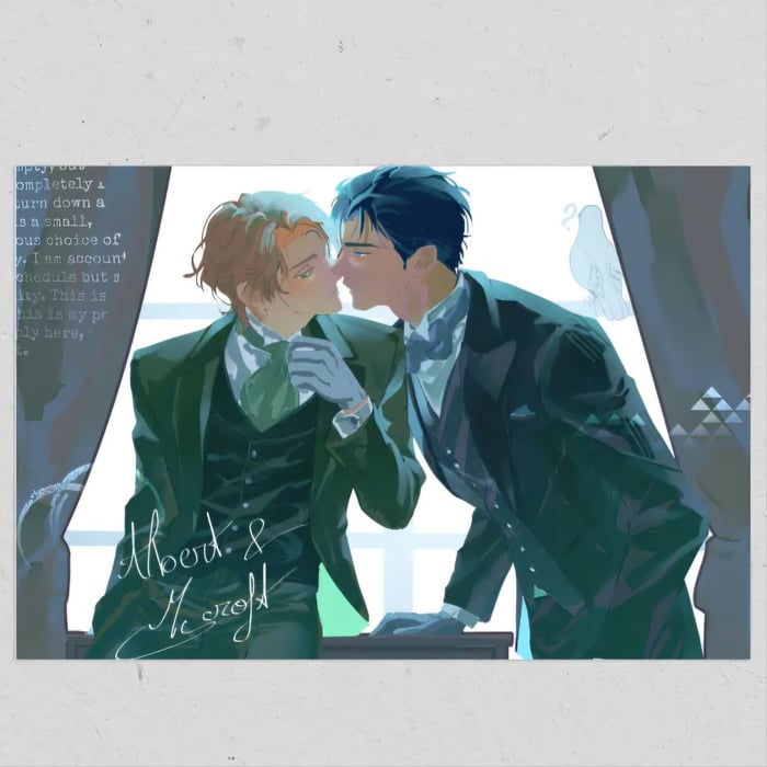 AlCroft | Postcard | Sereine in the office