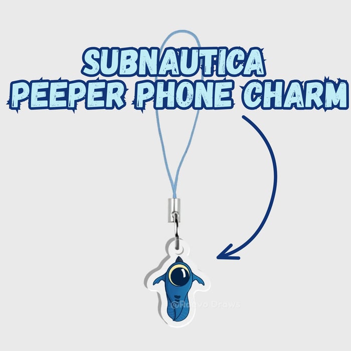Subnautica: Peeper Acrylic Phone Charm