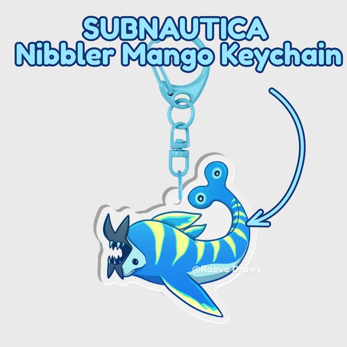 Subnautica 2: Nibbler Mango Keychain