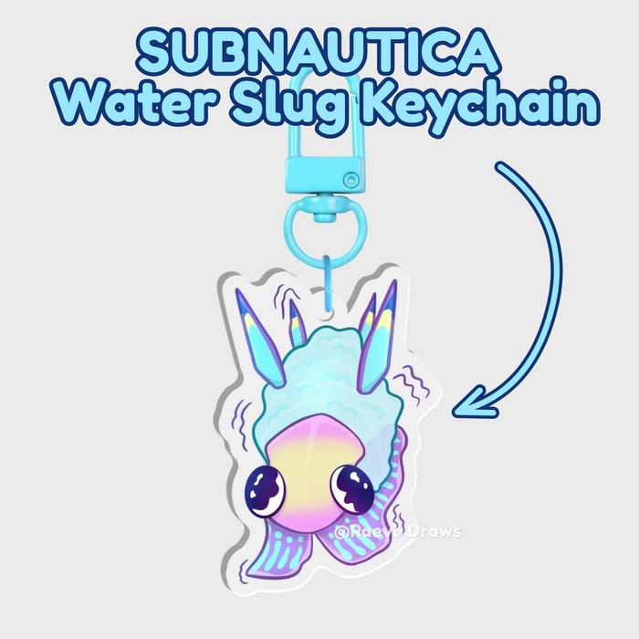 Subnautica 2: Water Slug Keychain