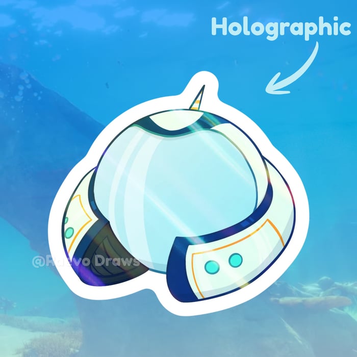 Subnautica: Seamoth Holographic Sticker (5pcs)