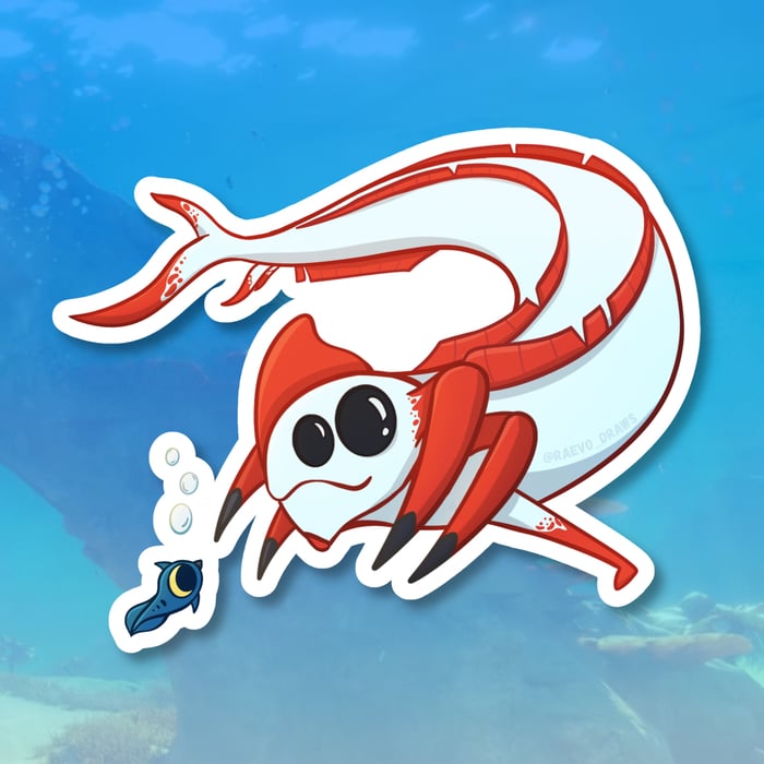 Subnautica: Reaper Leviathan Sticker (5pcs)