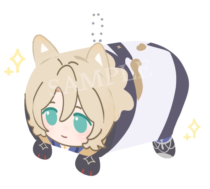 Cat Albedo Mochikororin Plush