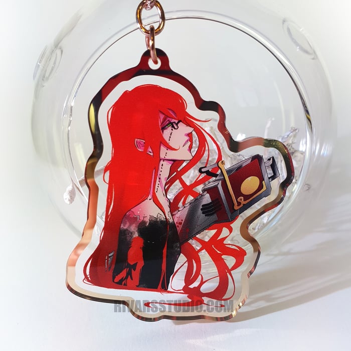 [Black Butler] Grell x Chainsaw Keychain