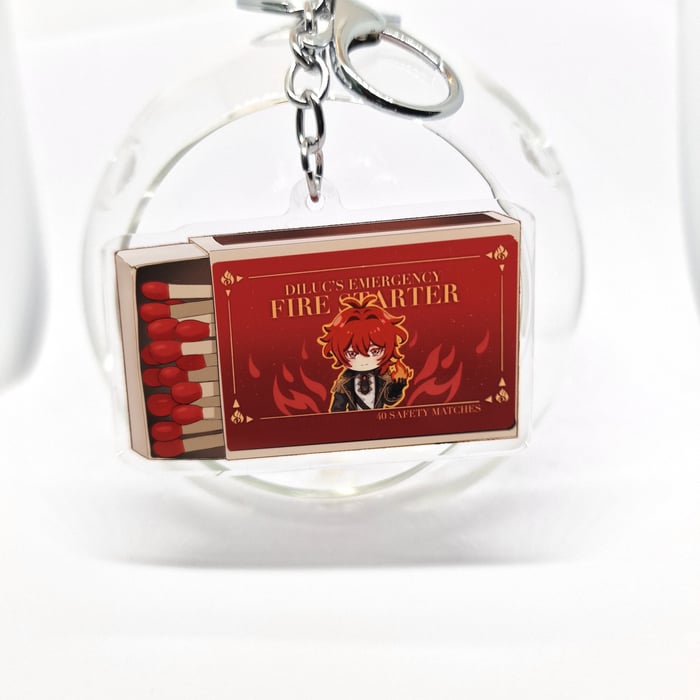 Genshin Impact | Diluc | Diluc Matches Keychain