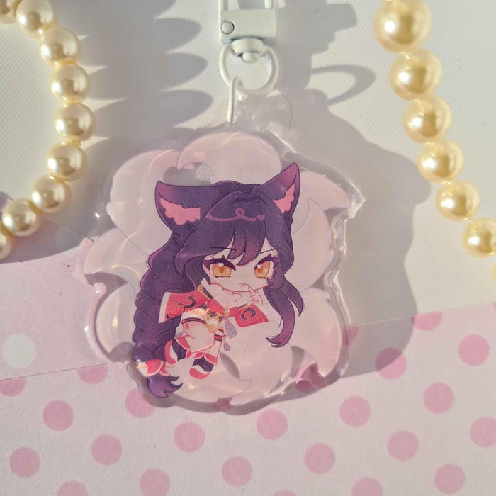 Ahri League of Legends Epoxy Keycharm
