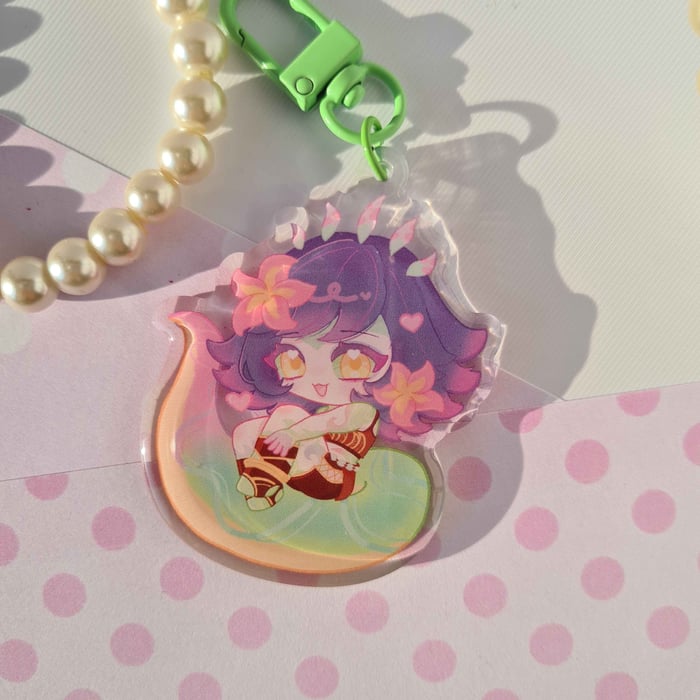 Neeko League of Legends Epoxy Keycharm