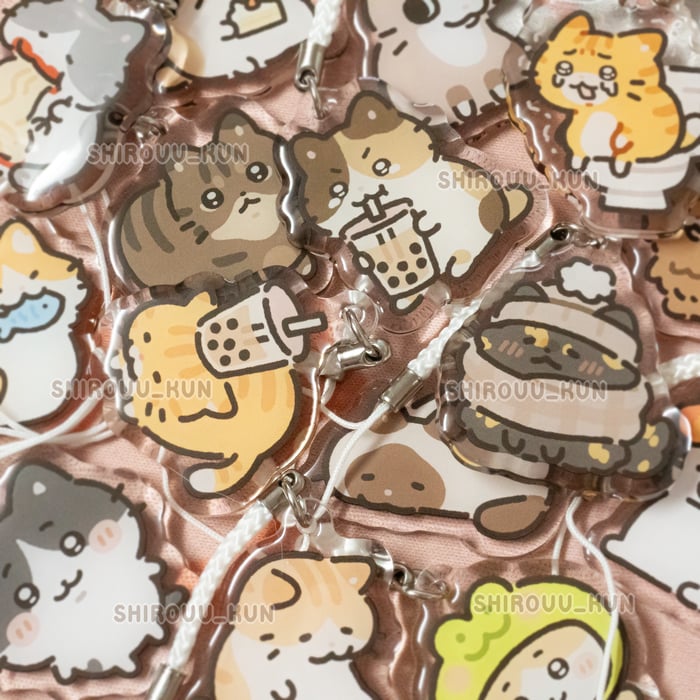 ˖ ⊹ more silly cat keychains ⊹ ˖