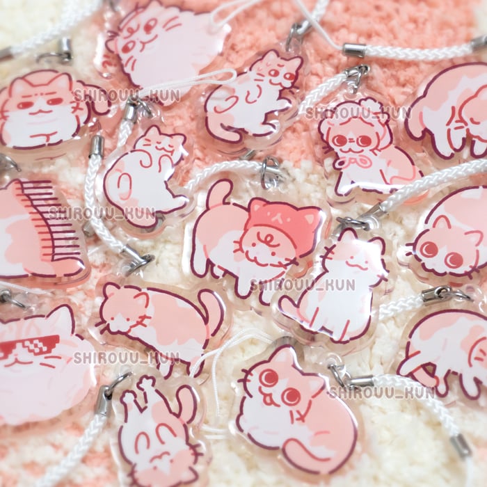 ˖ ⊹ tux kitty & other keychains ⊹ ˖