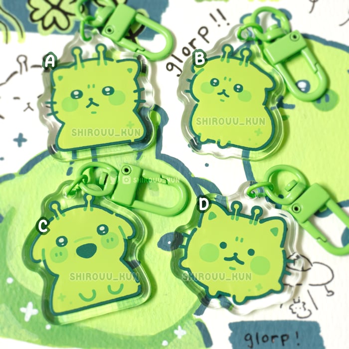 ˖ ⊹ glorp keychains ⊹ ˖
