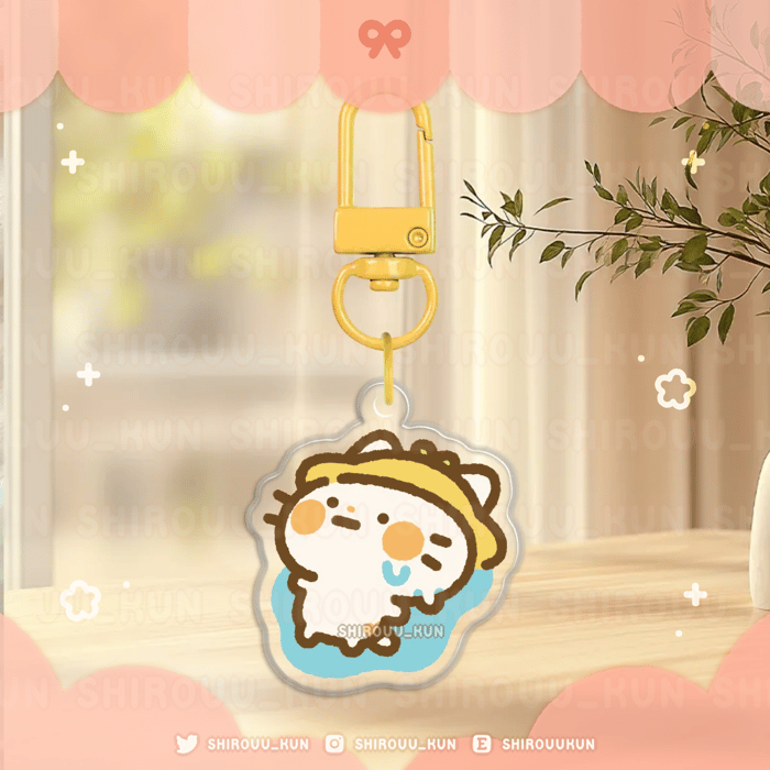 [c. lemom cat] silly summer keychains