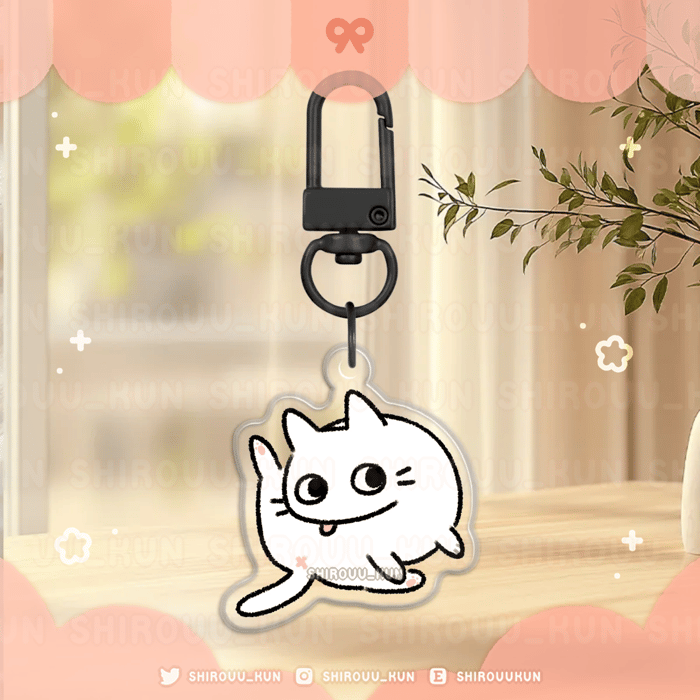 [g.] cat doodle keychains